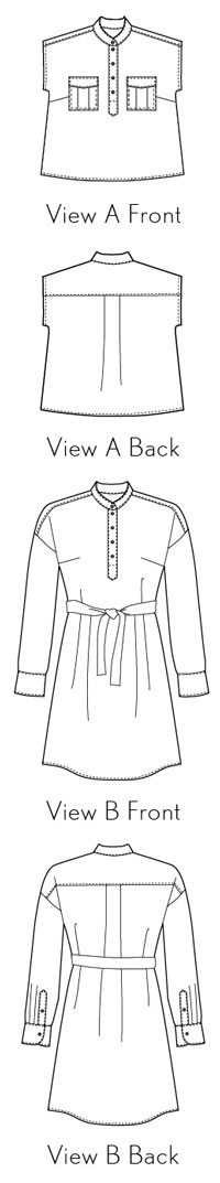 Santa Rosa Top + Dress Flat Illustration